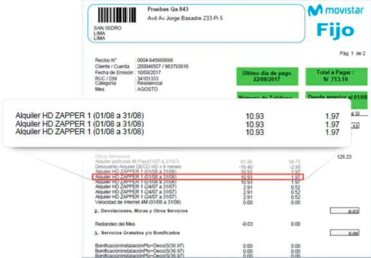 recibo movistar
