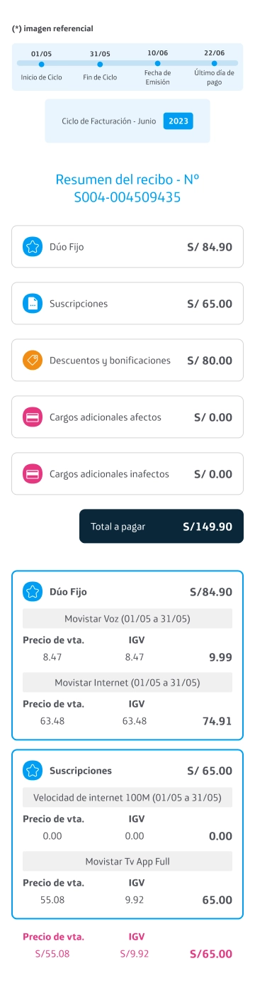Facturación Movistar TV App