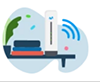Icono de dispositivo router
